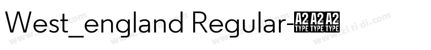 West_england Regular字体转换